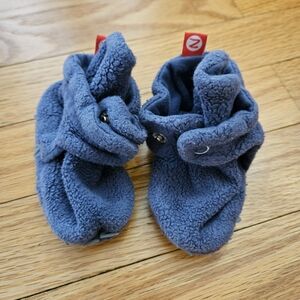 Zutano Navy Baby Booties